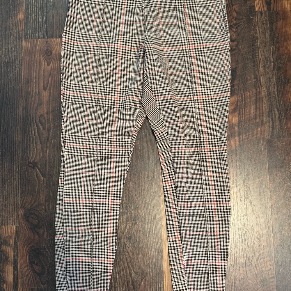 Old Navy Plaid Pants - Black, White, Pink